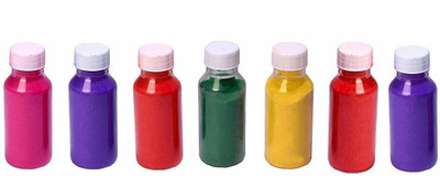 Riddhi Golden Line Pack of 7 Rangoli Powder(Multicolor)
