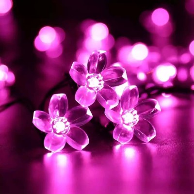 Brightlance 16 LEDs 4 m Pink Steady Flower Rice Lights(Pack of 1)