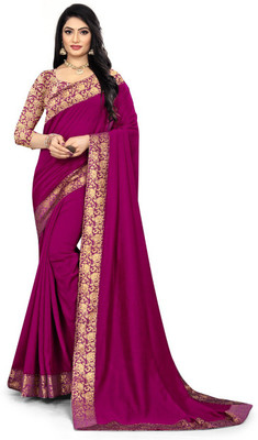 shiwaye Self Design Jamdani Art Silk Saree(Purple)