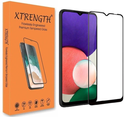 XTRENGTH Edge To Edge Tempered Glass for Infinix Smart 5A, Realme Narzo 50A, Realme C21, Realme Narzo 50i, Realme C25Y, POCO C31, POCO M3, Realme C20, Realme C21Y, Samsung Galaxy M12, Samsung Galaxy F02s, Samsung Galaxy M02, Samsung Galaxy M02s, Samsung Galaxy F12, Samsung Galaxy A12, Samsung Galaxy