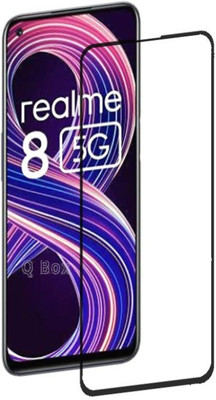 Q Box Edge To Edge Tempered Glass for Realme 8 5G(Pack of 1)