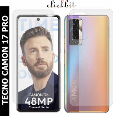 Clickbit Front and Back Screen Guard for TECNO CAMON 17 PRO(Pack of 2)