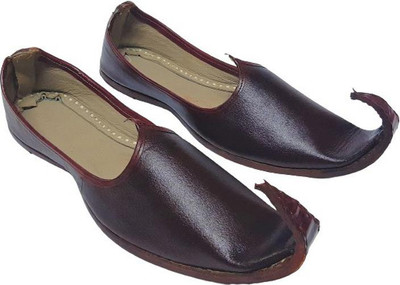 MOJDI Mojari Mojaris For Men(Brown , 8)