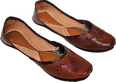 MOJDI Mojaris For Women(Tan , 10)