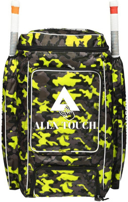 ALEXTOUCH Smooth & Heavy Duty Nylon Fabric Material Cricket Kit Bag(Yellow, Kit Bag)