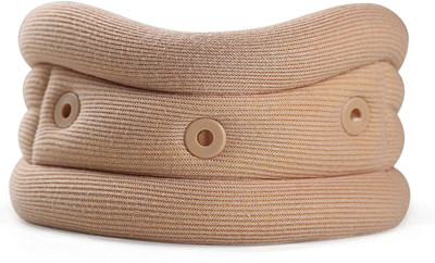 Slovia Soft Cervical Neck Collar Support for Spondylitis Neck Pain Relief- Medium Neck Support(Beige)