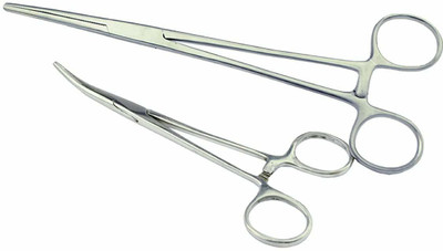 ARINEO SET OF 2 ARTERY FORCEPS 6 INCH MOSQUITO FORCEP CURVED 5.5 INCH Utility Forceps