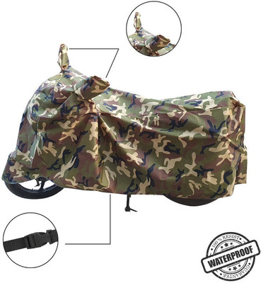 Pop Shade Waterproof Two Wheeler Cover for TVS(Apache RTR 200 4V, Multicolor)