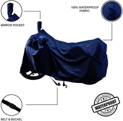 Trader's Stop Waterproof Two Wheeler Cover for Bajaj(Pulsar 125 Neon, Blue)