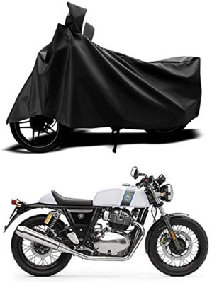 AutoGalaxy Waterproof Two Wheeler Cover for Royal Enfield(Continental GT 650, Black)