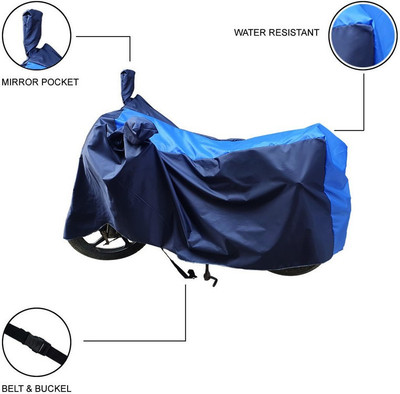 Home Ark Two Wheeler Cover for Bajaj(Pulsar 180 DTS-i, Blue)