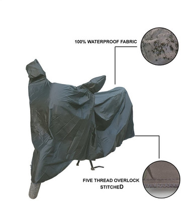 Trader's Stop Two Wheeler Cover for Bajaj(Pulsar 125 Neon, Grey)