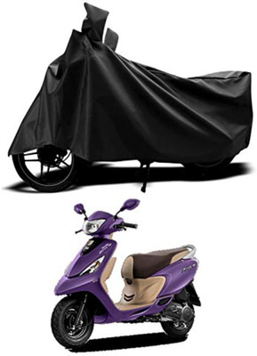 KRYB Waterproof Two Wheeler Cover for TVS(Scooty Zest 110, Black)