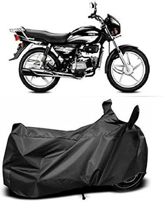 ShopGlobal Two Wheeler Cover for Hero Splendor Plus Black