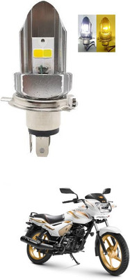 PRTEK Motorcycle LED Headlights High Low Beam Bulb,Super Bright Lens Motorbike Headlamp 4800LM White Yellow Bulbs DC12V/24V Universal Lamp, Pack of 1 A150 Headlight Car, Motorbike LED for TVS (12 V, 55 W)(Star City, Pack of 1)