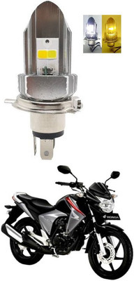 PRTEK Motorcycle LED Headlights High Low Beam Bulb,Super Bright Lens Motorbike Headlamp 4800LM White Yellow Bulbs DC12V/24V Universal Lamp, Pack of 1 A32 Headlight Car, Motorbike LED for Honda (12 V, 55 W)(CB Twister, Pack of 1)