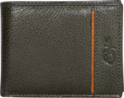 Style 98 Men & Women Casual Green Genuine Leather Wallet(6 Card Slots)