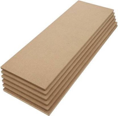 DI-KRAFT 5.5 mm MDF Board sheet (5 x 15 Inch) 6 Pcs Hardboard Sheets for Art and Crafts Pine Wood Veneer(38.1 cm x 12.7 cm)