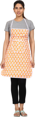 JMI Cotton Chef's Apron - Free Size(Orange, Single Piece)
