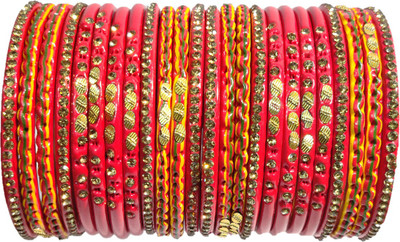 Anshi Creations Lac Bangle Set(Pack of 24)
