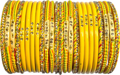 Anshi Creations Lac Bangle Set(Pack of 24)