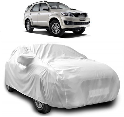 Autoprime Car Cover For Toyota Fortuner Old (With Mirror Pockets)(Silver)
