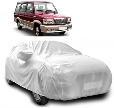 Autoprime Car Cover For Toyota Qualis (With Mirror Pockets)(Silver)