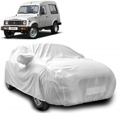 Autoprime Car Cover For Maruti Suzuki Gypsy (With Mirror Pockets)(Silver)