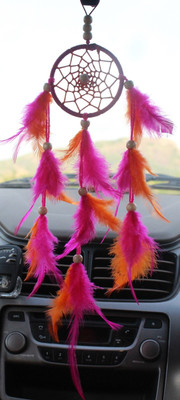 handymandy store CAR 26- ORANGE PINK Car Hanging Ornament(Pack of 1)