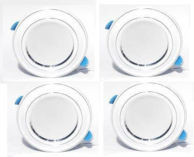 Dhija 9 Watt White Color Conceal Light Downlight Ceiling Light Pack of 4 Recessed Ceiling Light Ceiling Lamp(White)