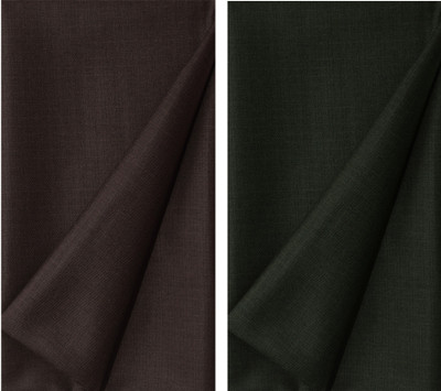 KUNDAN SULZ GWALIOR Cotton Blend Checkered Trouser Fabric