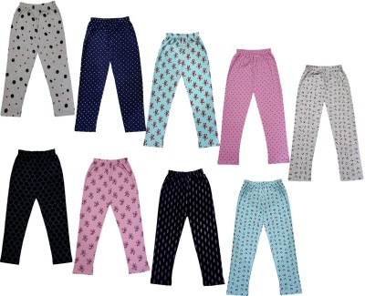 KAYU Capri For Girls Casual Polka Print, Floral Print, Printed Pure Cotton(Multicolor Pack of 9)