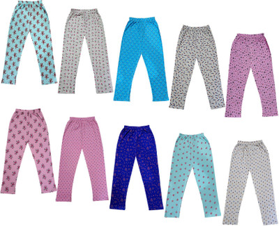 KAYU Capri For Girls Casual Printed, Floral Print, Polka Print Pure Cotton(Multicolor Pack of 10)