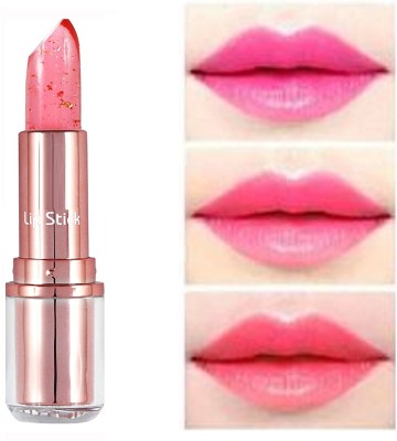 ADJD GLOSSY FINISH WATER PROF & LONG COLOR CHANGING LIPSTICK FOR ALL SKIN TYPE(LIGHT PINK, 3.8 g)