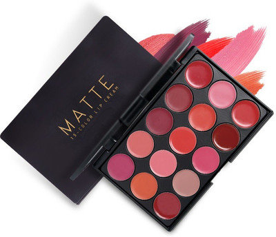 Herrlich Matte 15 Color Lip CreamPalette, Multi(multicolor, 30 g)