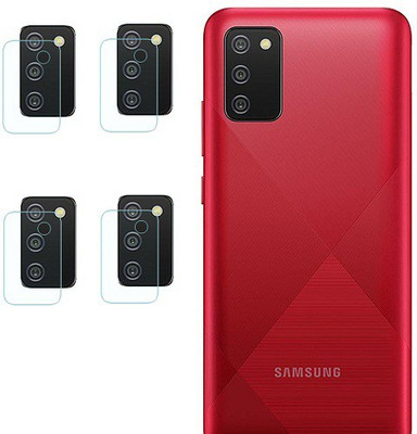 ZORAM Back Camera Lens Glass Protector for Samsung Galaxy A02s(Pack of: 4)