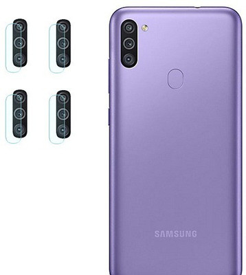 ZORAM Back Camera Lens Glass Protector for Samsung Galaxy M11(Pack of: 4)