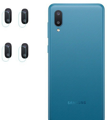 ZORAM Back Camera Lens Glass Protector for Samsung Galaxy A02(Pack of: 4)