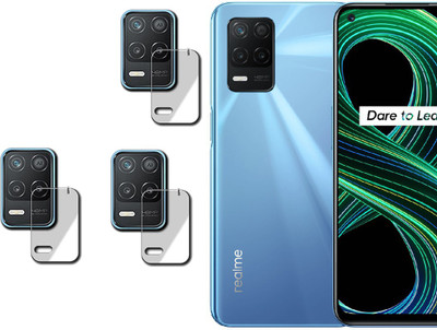 EZGER Back Camera Lens Glass Protector for Realme 8 5G(Pack of: 3)