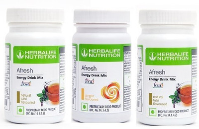 HERBALIFE afresh energy drink mix combo Plant-Based Protein(150 g, tulsi, tulsi, ginger)