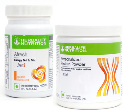 HERBALIFE PERSONALIZED PROTIEN POWDER 200g WITH AFRESH PEACH 50g Plant-Based Protein(250 g, PROTIEN=SOY 200g, AFRESH=PEACH 50g)