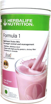 Herbalife Nutrition Formula 1 Shake - ROSE KHEER DELICIOUS Flavor For Weight Management NEW LAUCH Plant-Based Protein(500 g, ROSE KHEER)