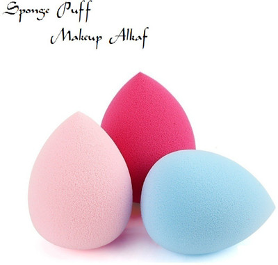 Alkaf Sponge Puff Foundation Cream Powder Blender Puff Pack of 3