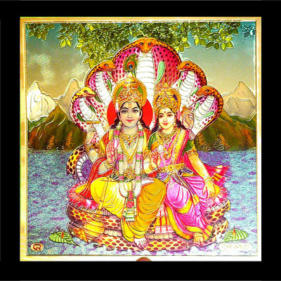 SUNINOW VISHNU LAXMI JI PHOTO FRAME | VISHNU LAKSHMI JI Religious Frame