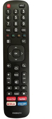 LipiWorld EN2BX27V 4K FHD LCD LED TV Smart TV 32US 43US 32GA 43GA Remote Control with Function Netflix YouTube Prime Video Google Play Compatible for  VU Remote Controller(Black)