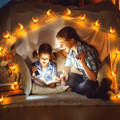 Nirvair 16 LEDs 4.01 m Yellow Flickering String Rice Lights(Pack of 1)