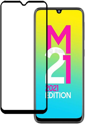 Q Box Edge To Edge Tempered Glass for samsung galaxy M21 2021 Edition, Samsung galaxy M21, Samsung galaxy A22, Samsung Galaxy A39(Pack of 1)