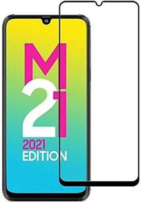 BRENZZ Edge To Edge Tempered Glass for Samsung Galaxy M21 2021 EditionM(Pack of 1)