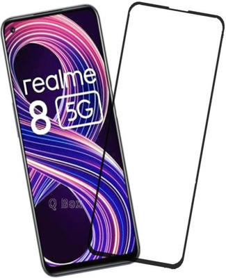 Q Box Edge To Edge Tempered Glass for Realme 8 5G(Pack of 1)