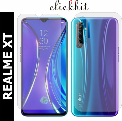 Clickbit Front and Back Screen Guard for Realme XT(Pack of 2)
